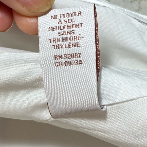 NWT SCRIPTED SAKS FIFTH AVENUE Ivory Romper Peplum Size Large - Picture 12 of 15